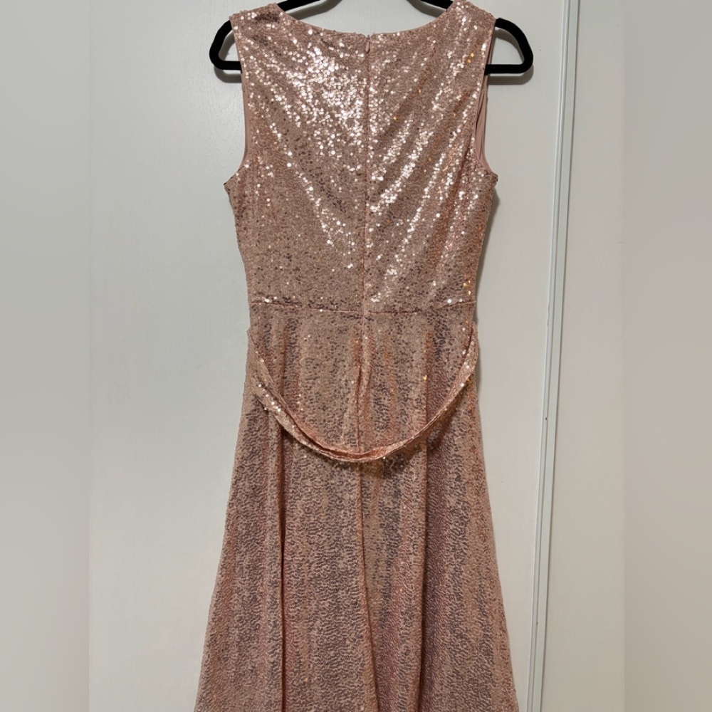 Grace Karin Elegant Sequin Rose Gold Dress - Picture 4 of 5